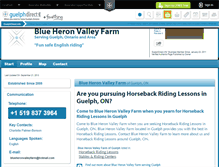 Tablet Screenshot of blue-heron-valley-farm-guelph.guelphdirect.info